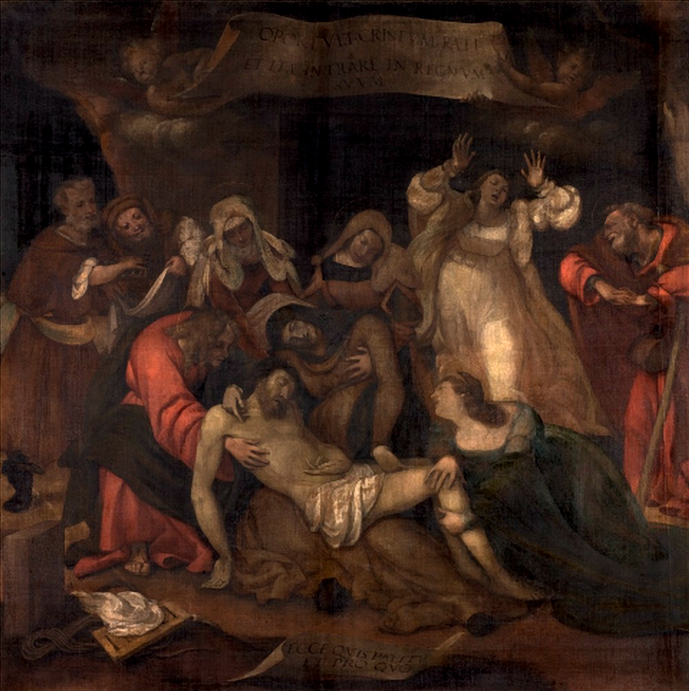 Lotto, Compianto sul Cristo morto, basilica di Sant'Alessandro in Colonna, Bergamo